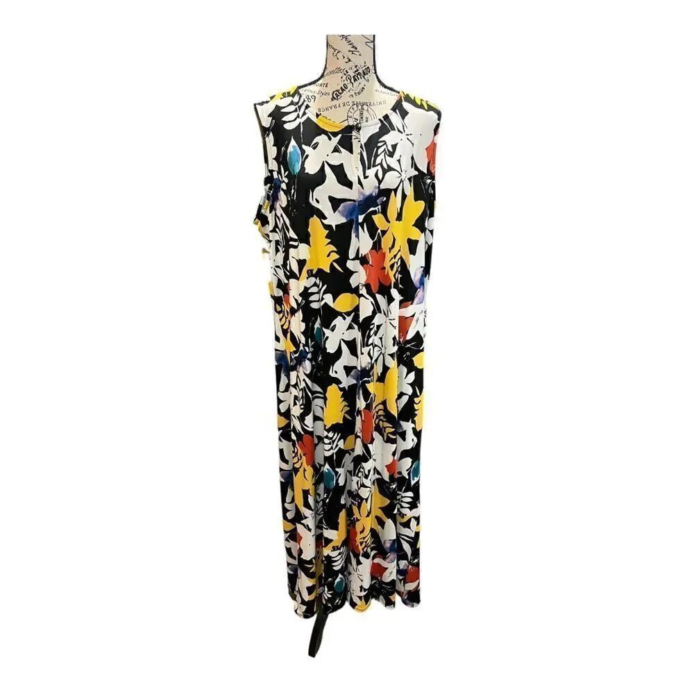 Anthony Originals Jersey Knit Sleeveless Maxi Dress. Size Petite 2X